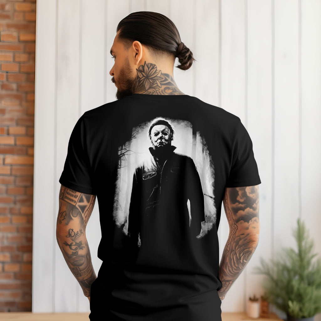 Halloween Theme Front and Back Michael Myers T-Shirt