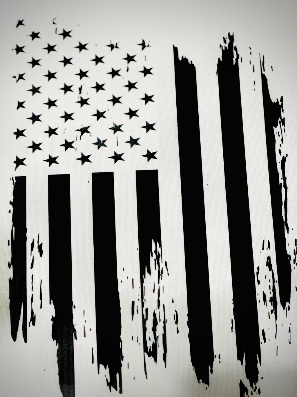 Lightweight Black & White Flag Fleece