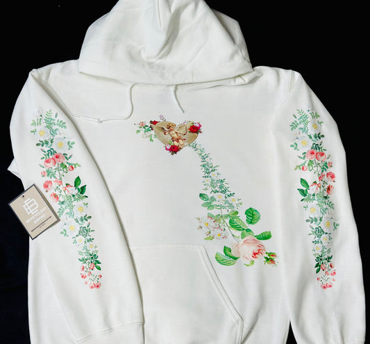 Cupid Flowers Hoodie