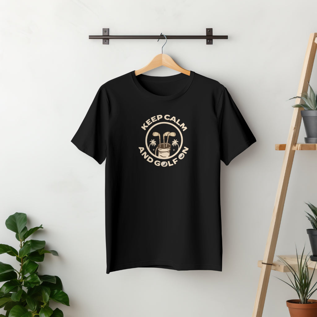 Keep Calm and Golf Crew Neck T-Shirt
