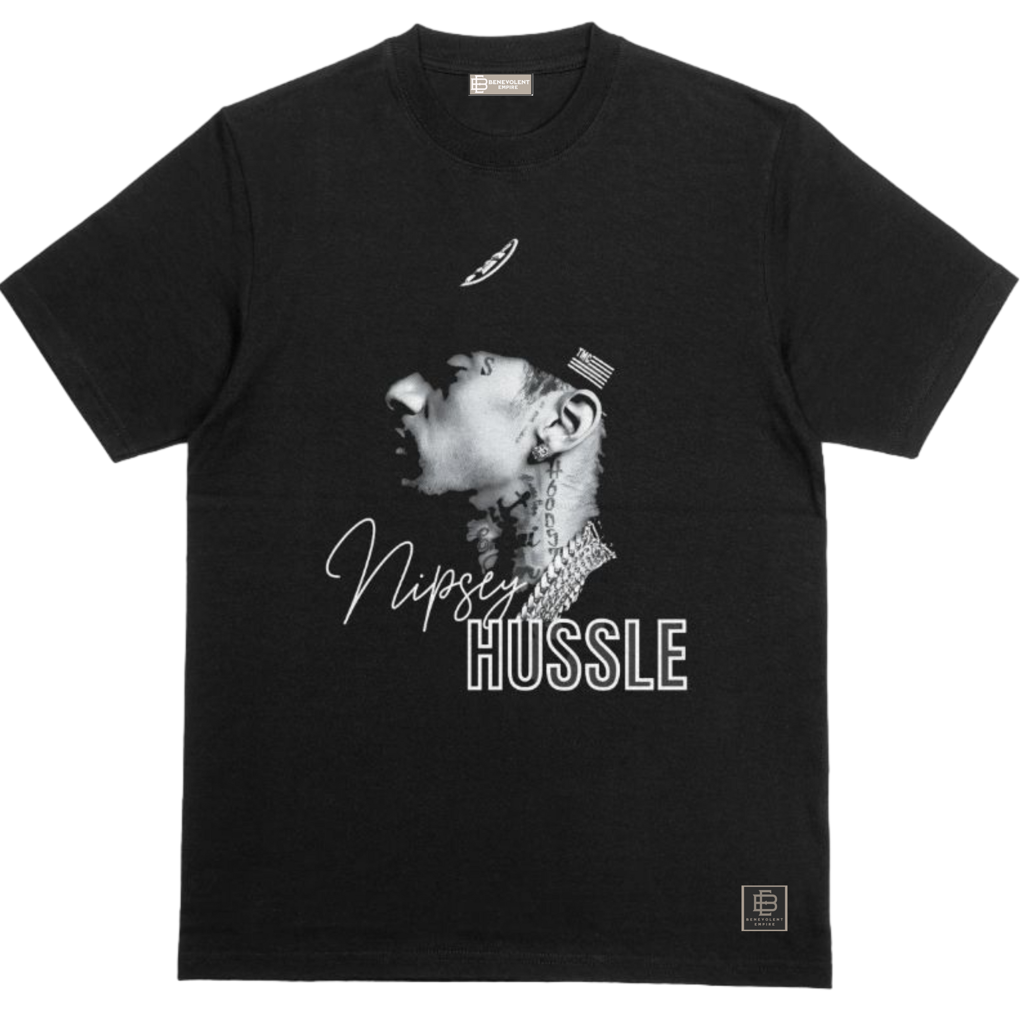 Nipsey Hussle Premium Halftone T-Shirt Knockout Black