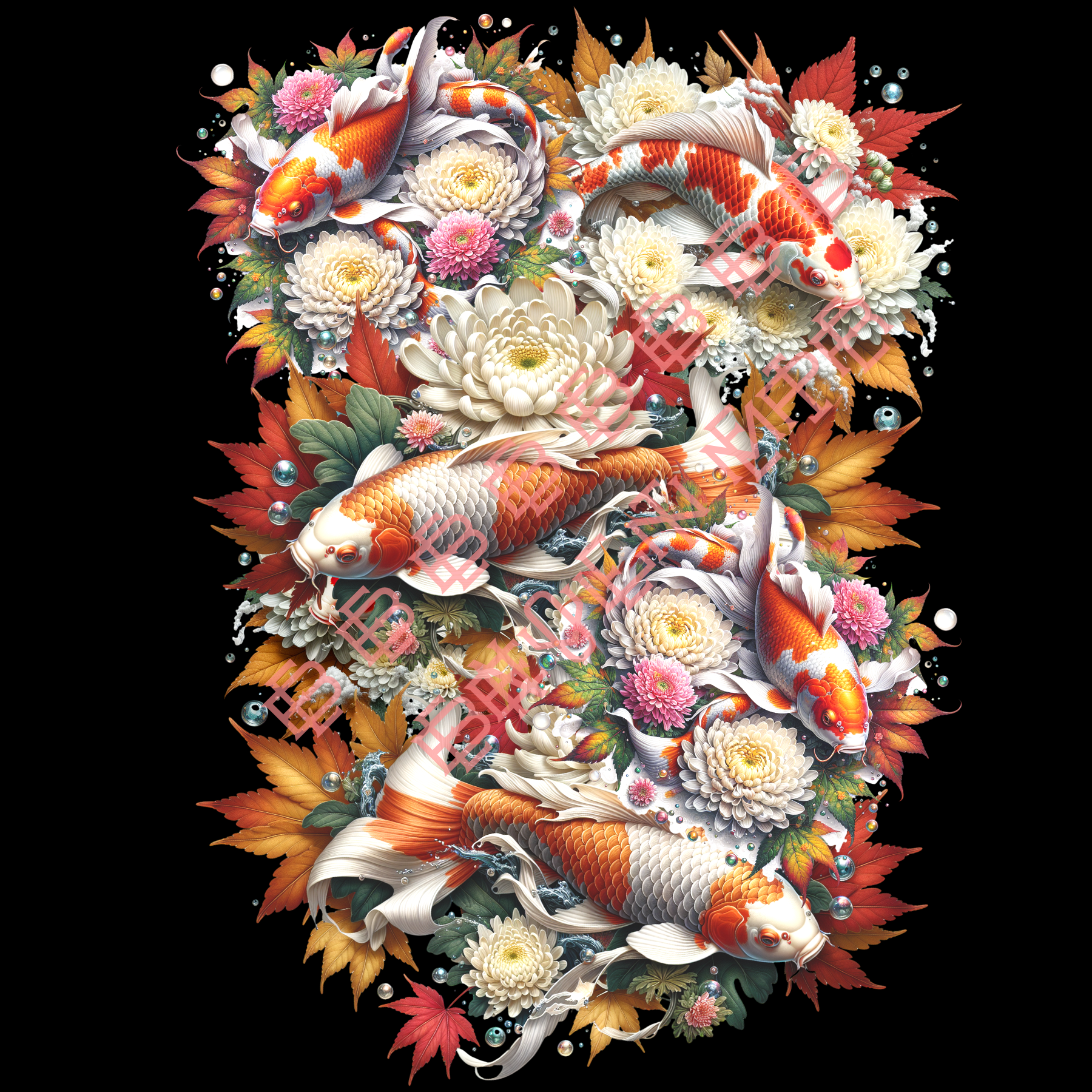 Japanese Koi "Symbols of Enlightenment T-Shirt